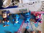 Boneco GAATPOT 4 Pcs/Lot 3-5Cm Disney Action Toy Figures Lilo Stitch D