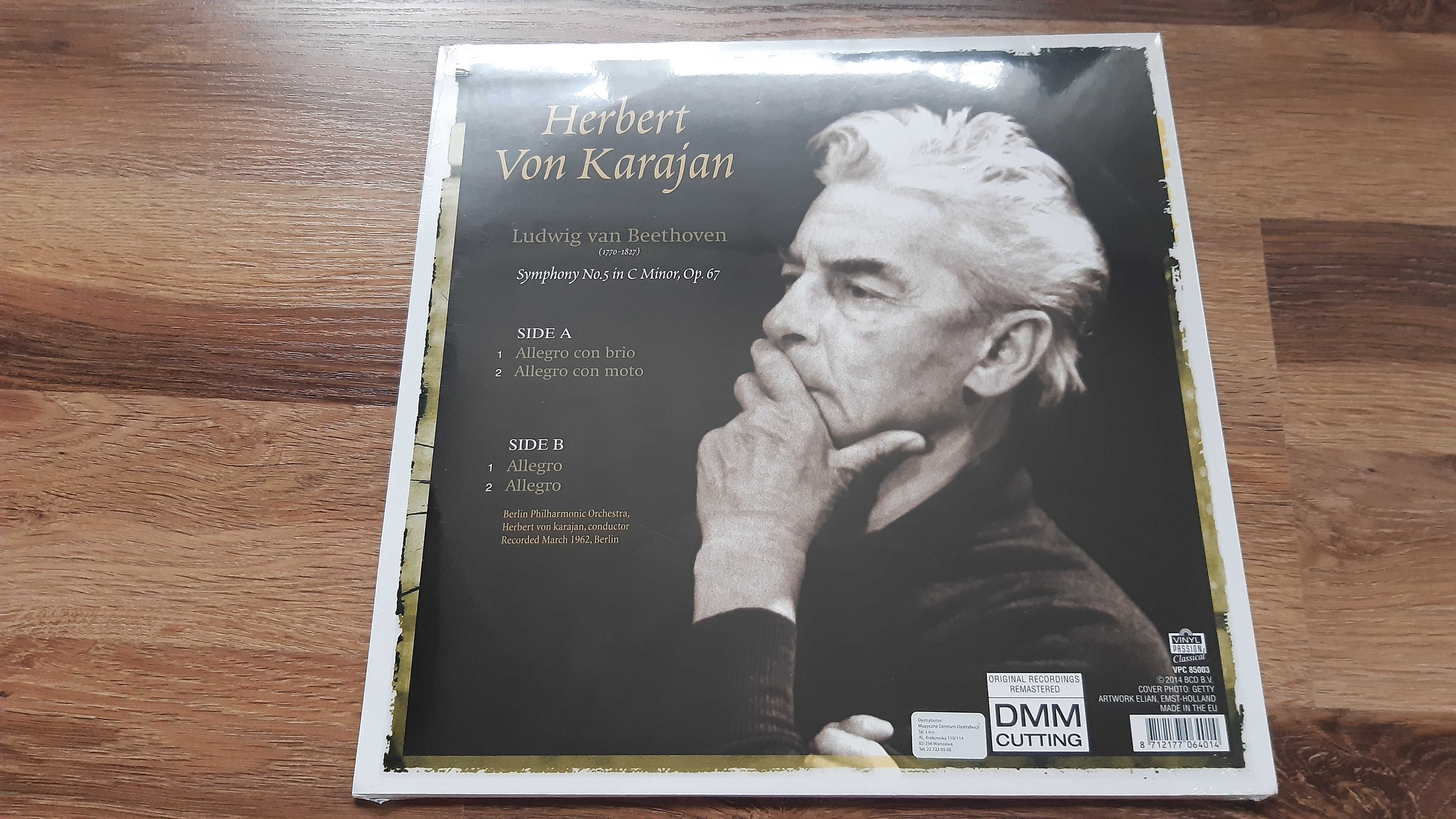 Płyta winylowa: Herbert Von Karajan Beethoven Symphony No.5 - nowa