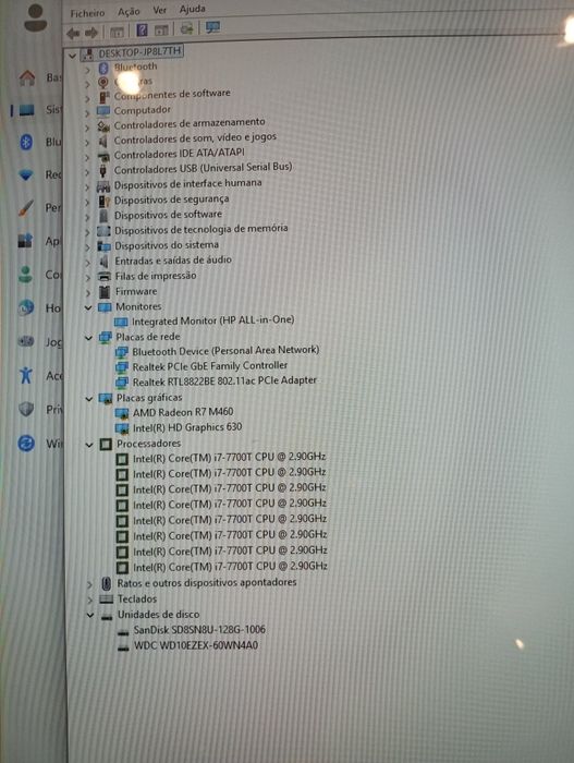 HP Pavilion All In One 24-r052nd I7-7700T