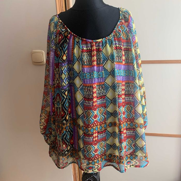 Bluzka boho wielokolorowa L