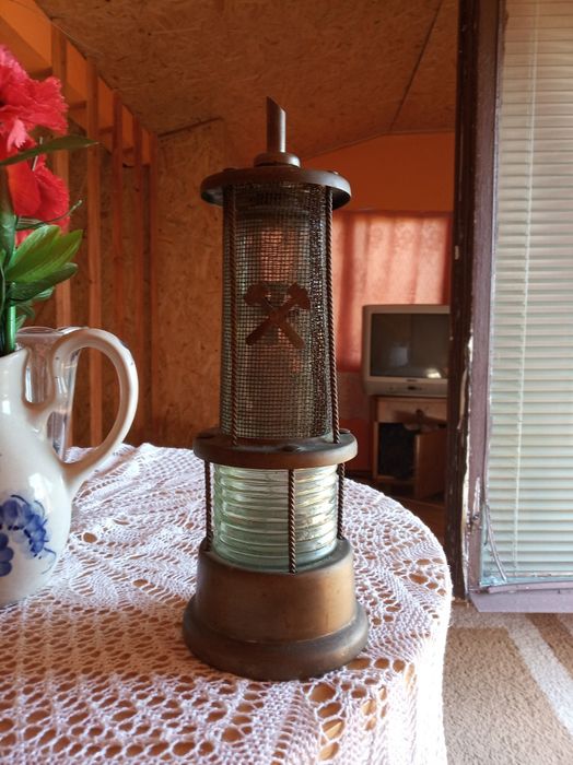 Stara lampa Górnicza-karafka