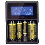 Carregador Pilhas, AA, AAA, 18650, 26650, 32650, 14500
