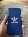 Etui z klapką adidas  niebieskie do iphone X