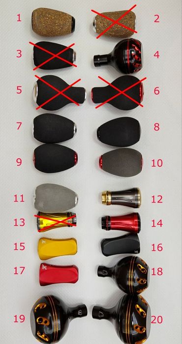 Кноби вісі для риболовних котушок Daiwa Shimano