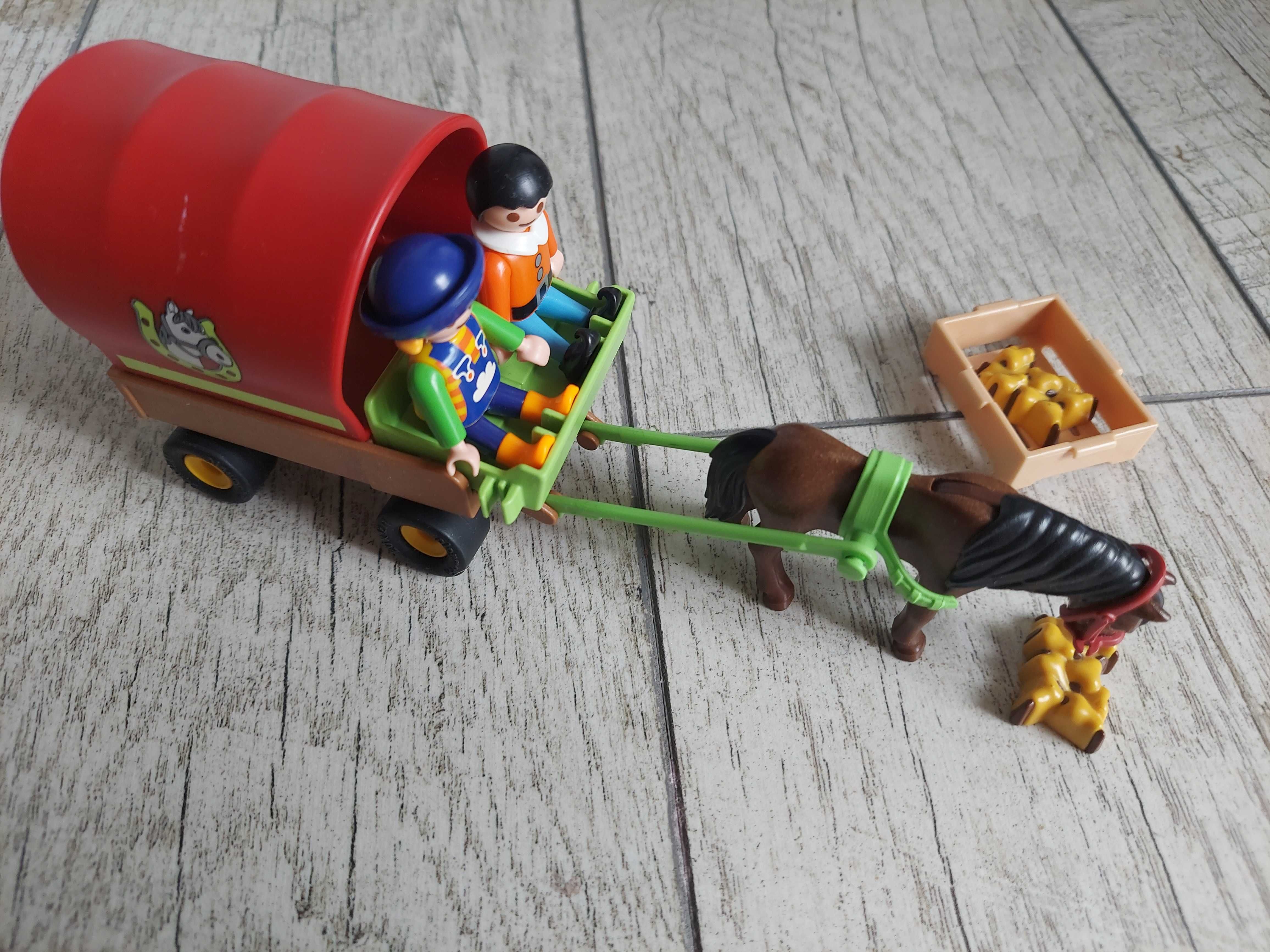 Playmobil 5228 bryczka kucyk koń  powóz dzieci ludziki zaprzęg