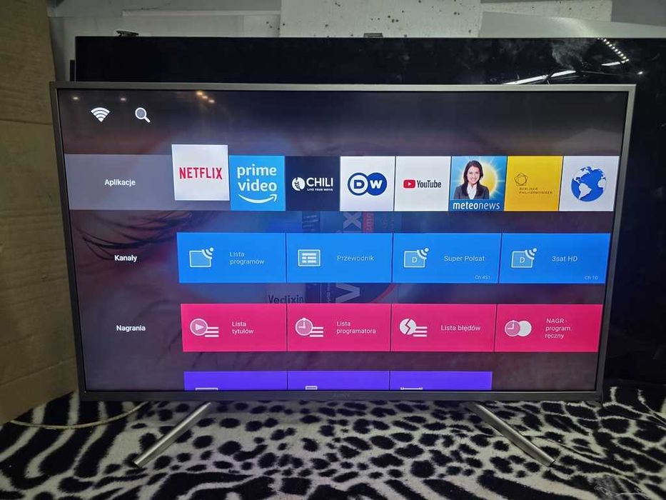 TV LED SONY 43 cale  - smart - pilot - 4K-UHD
