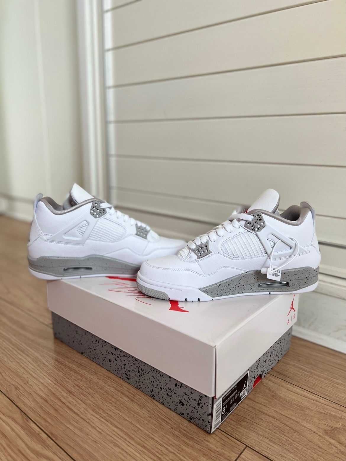 Jordan 4 Retro Białe Oreo Buty codzienne nowe z metką R.42