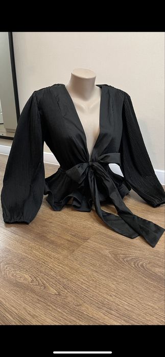 Блузка плісе з рюшою