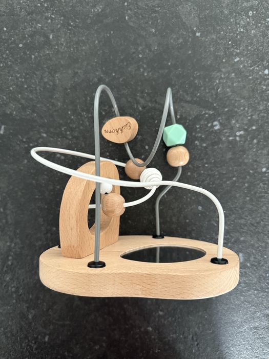 Drewniany labirynt Eichhorn z koralikami i lusterkami