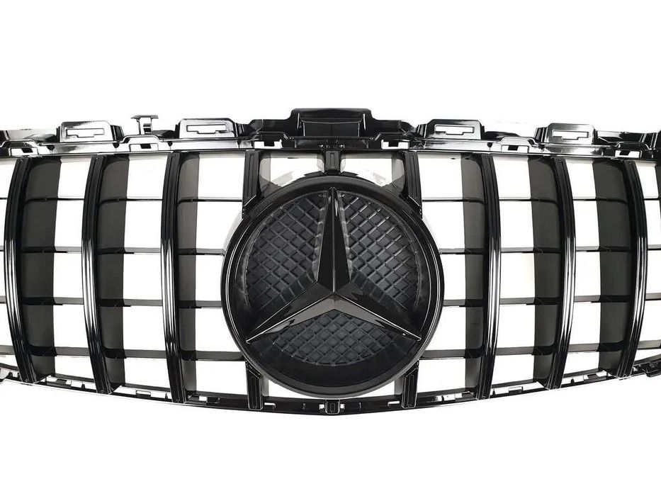 Решетка рад.mercedes C W205 14-18год.GTстиль (Black) без камеры