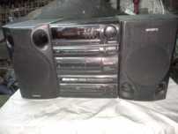 Wieża stereo radio FM wejście AUX + kolumny 70 Wat