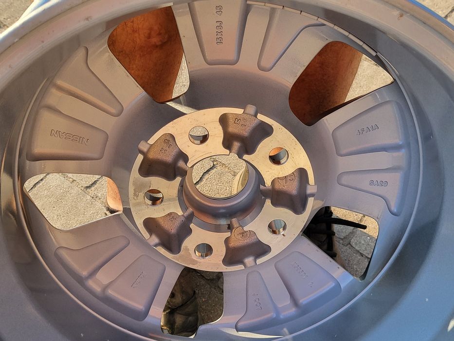 Alufelgi Nissan Renault 5x114,3 6Jx15 et45 cb66.1 jak nowe, cnc!