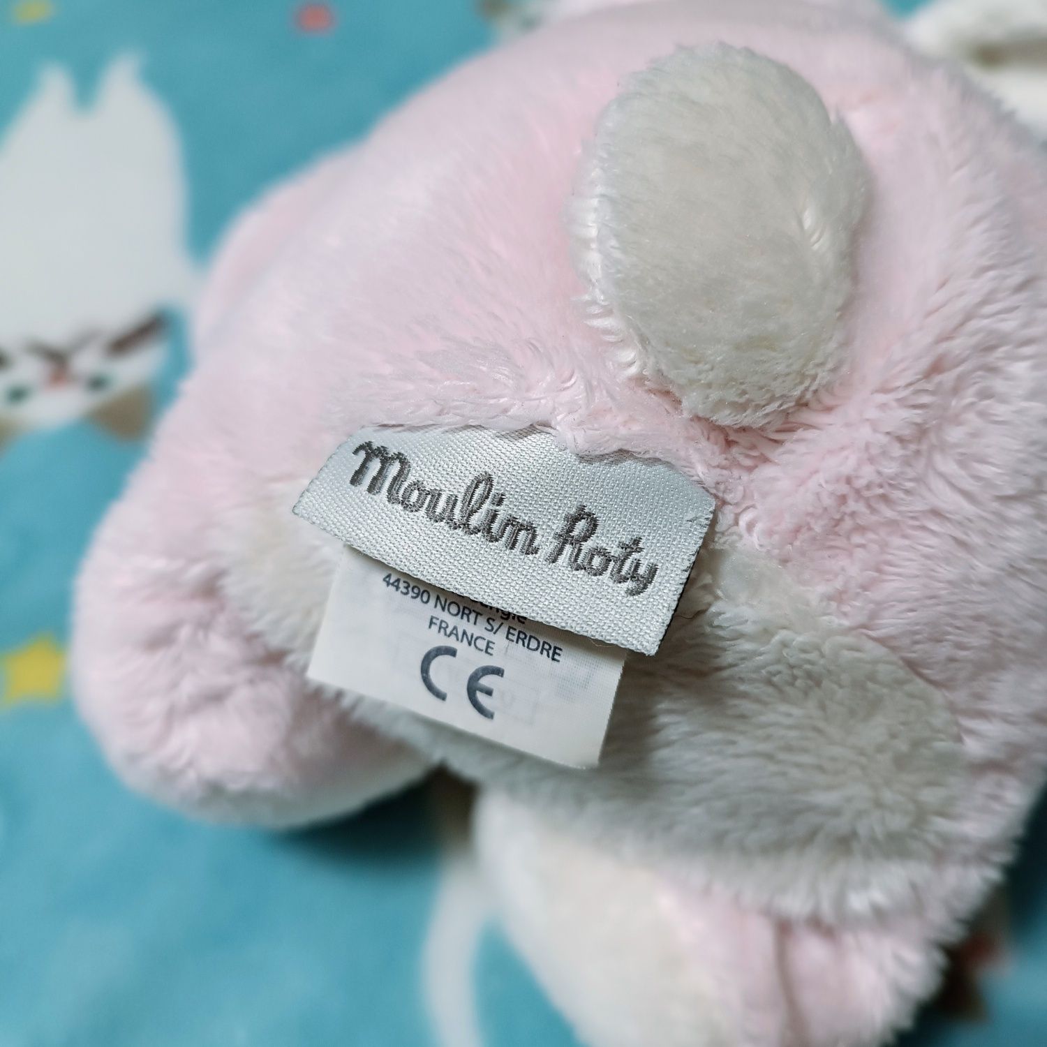Moulin Roty Vite un Calin, мягкая игрушка кролик, зайчик, Франция