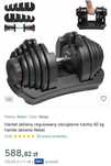 Hantla żeliwna , regulowana 40 kg