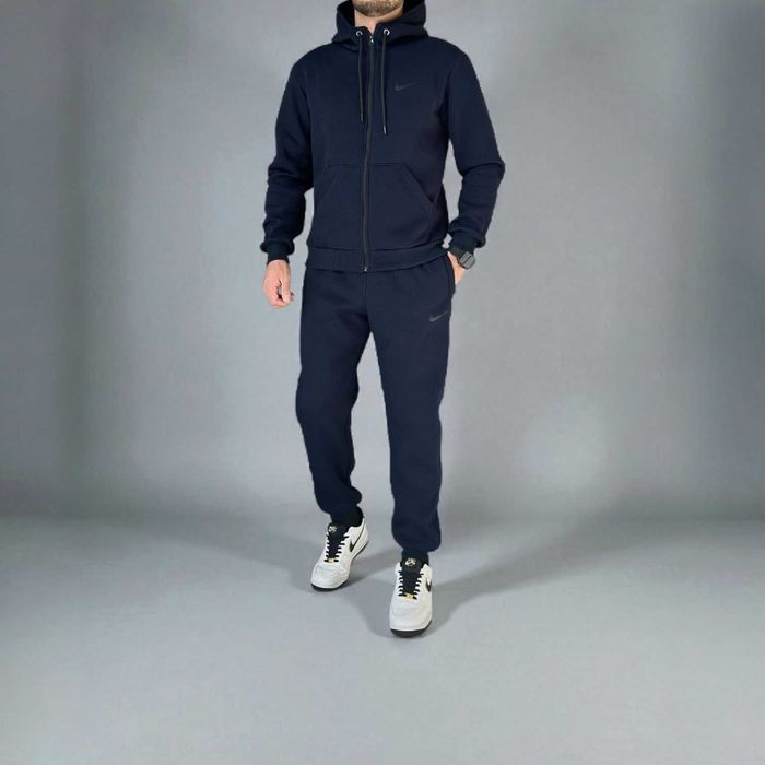 Зимовий чоловічий спортивний костюм Nike синій