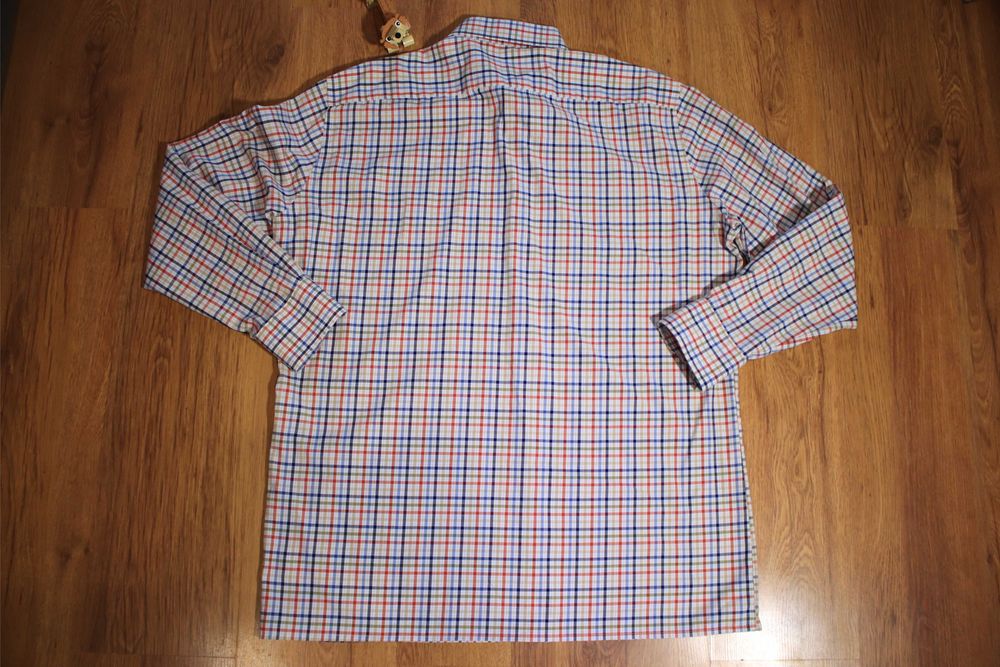 Koszula Olymp r. 44 luxor modern wielokolor dł rękaw w kratkę męska