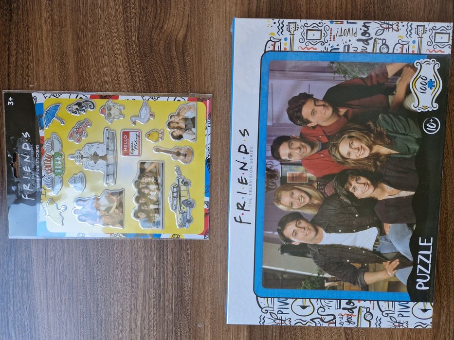Friends nowe puzzle 1000 naklejki serial Przyjaciele prezent WB TV USA
