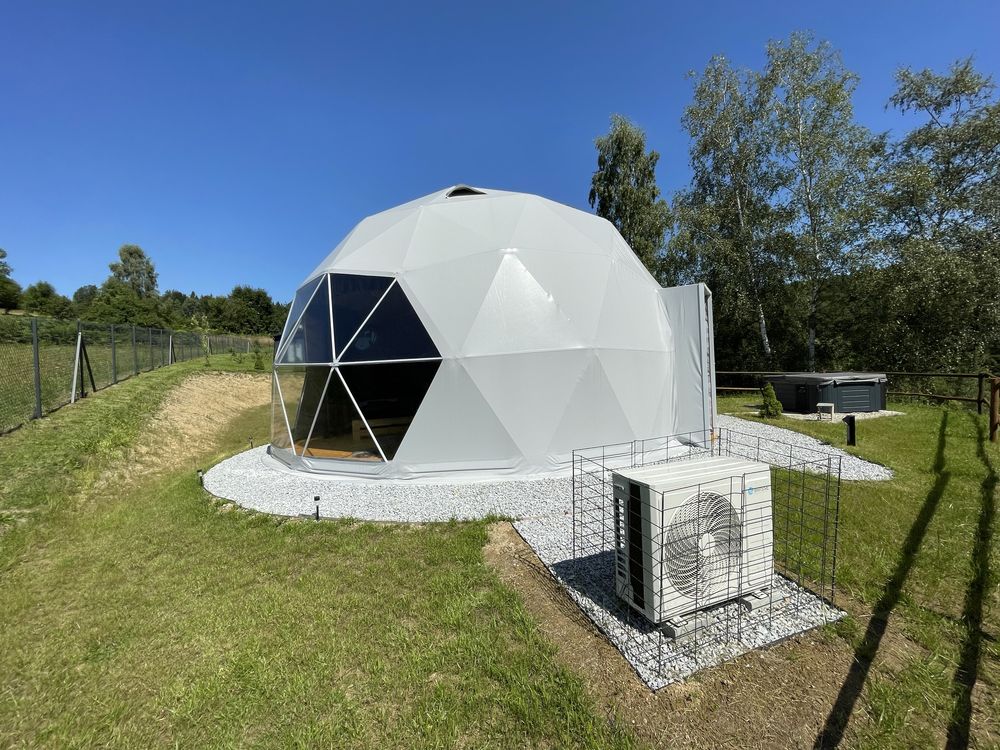 Namiot kopułowy, Kanadyjski wersja ZIMOWA, glamping,  6 m,  caloroczny