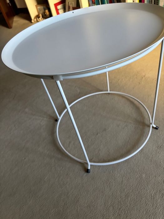 Mesa de apoio de metal com 50 diâmetro