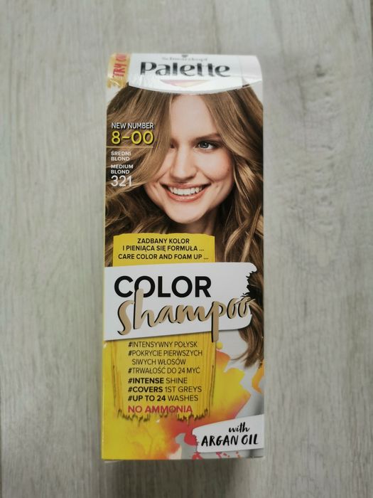 Palette color shampoo średni blond