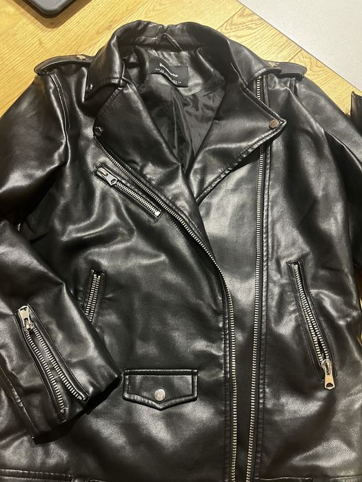 Ramoneska Stradivarius kurtka motocyklowa eko skóra