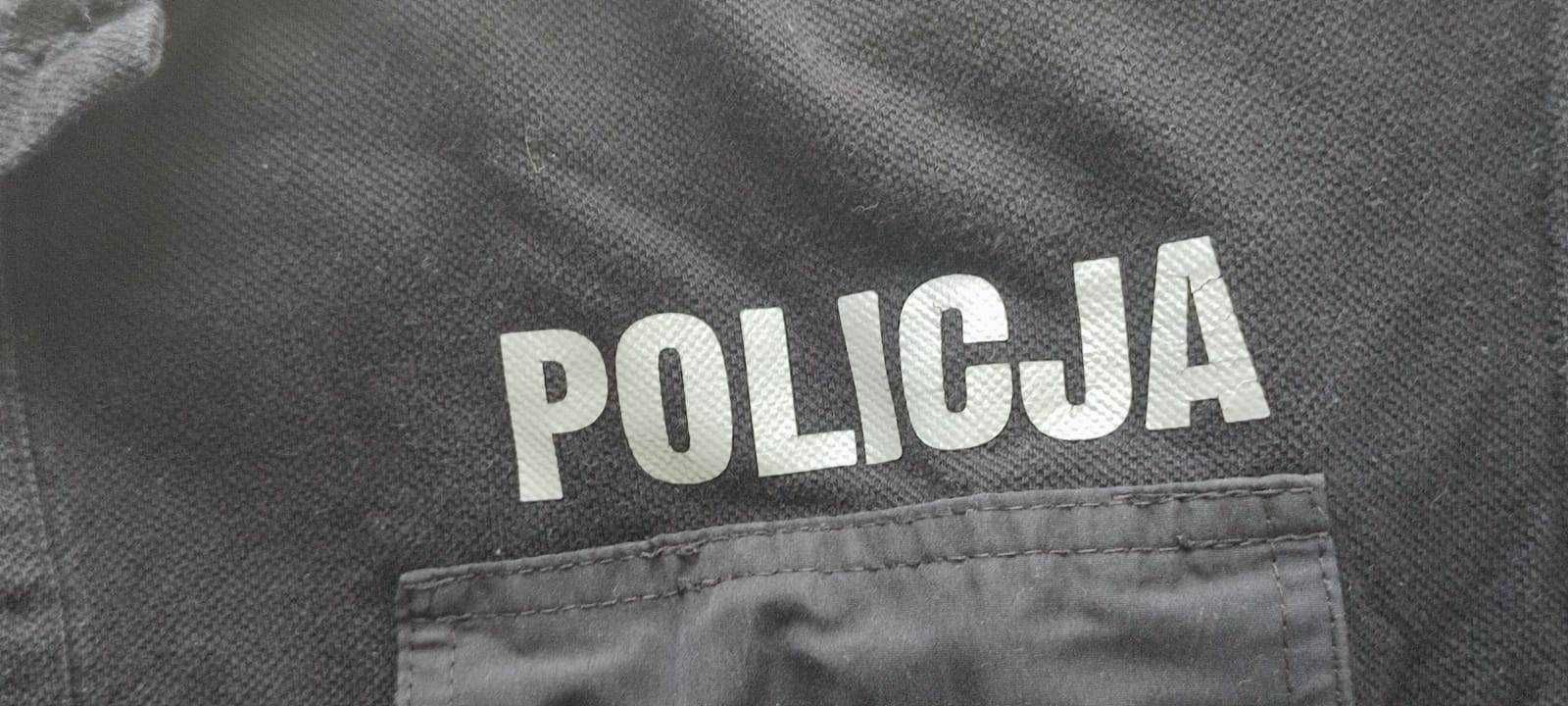 Koszulka polo Policja Czarna