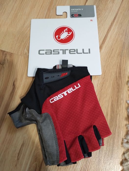 Rękawiczk rowerowe  czerwone Castelli ENTRATA V XL
Rękawiczki Entrata