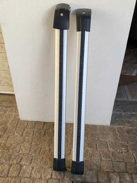 Barras Land Rover Evoque originais alumínio c/chaves segurança, aperto