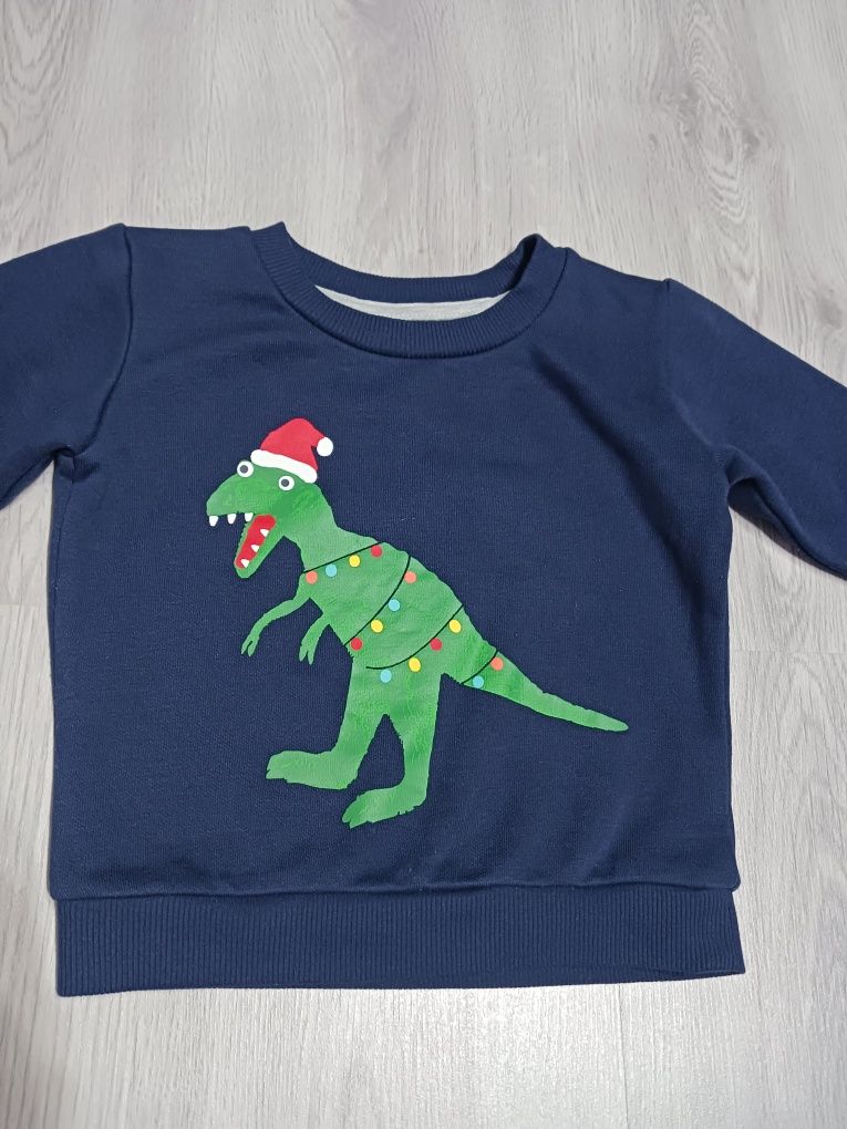 Świąteczna bluza z dinozaurem rozm. 86 / Dunnse Stores