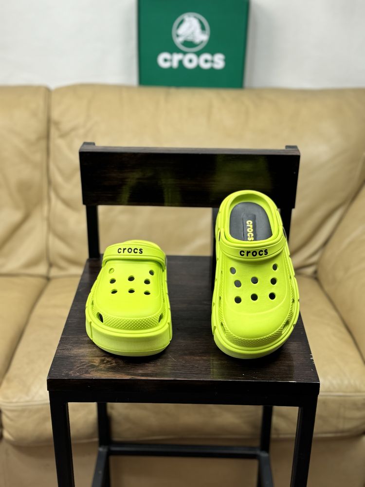 Crocs женские Crocband Platform Новинка 2024 Крокс, Кроксы, Сабо, Топ