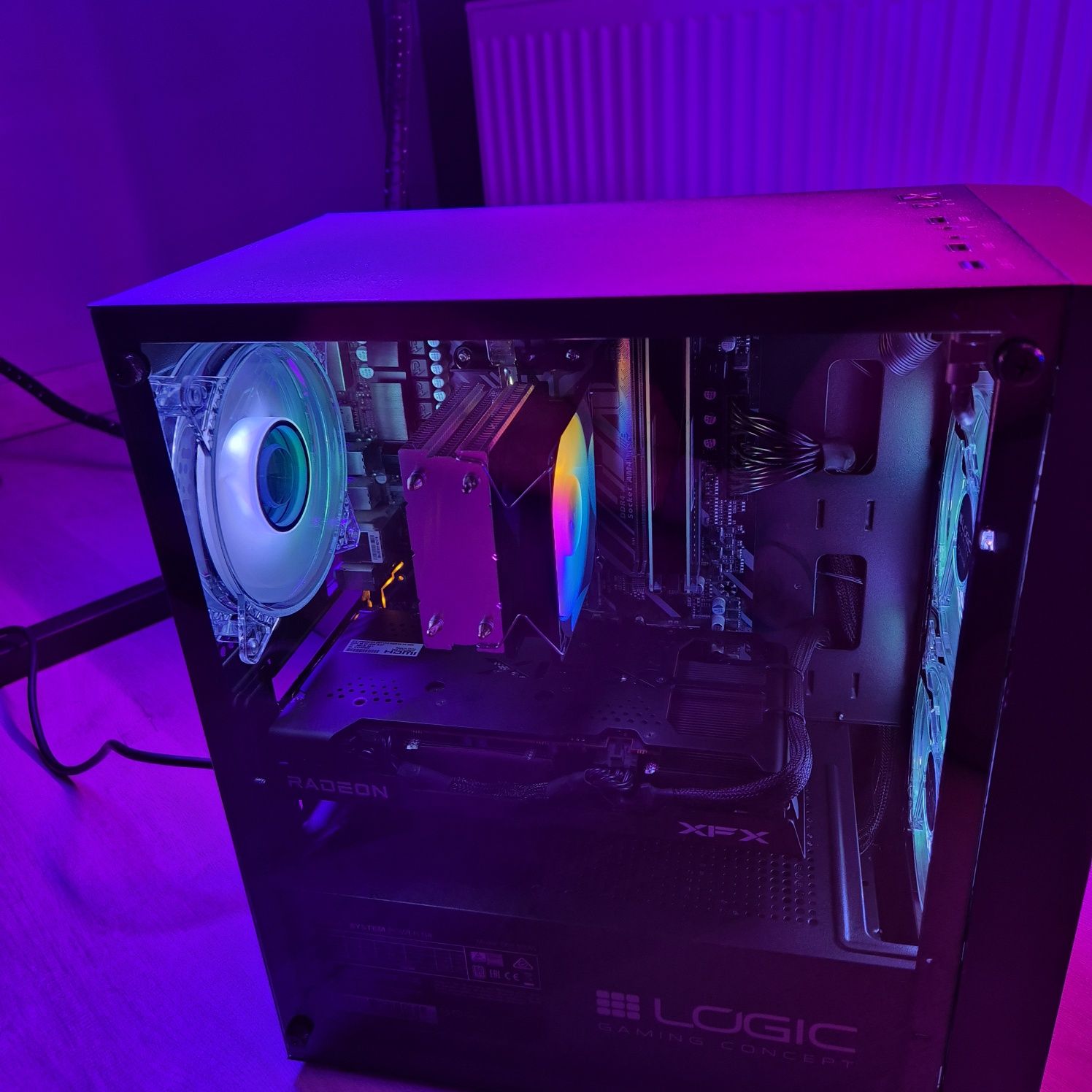 Komputer RX6600/RX6700XT/R5 5500/16GB ram/SSD Gamingowy Okazja ARGB