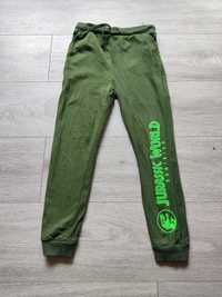 Spodnie dresowe jurrasic world 140 Sinsay zielone