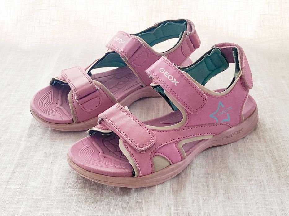 Sandały Sandałki dziecięce dla dziewczynki Geox rozm. 35 różowe