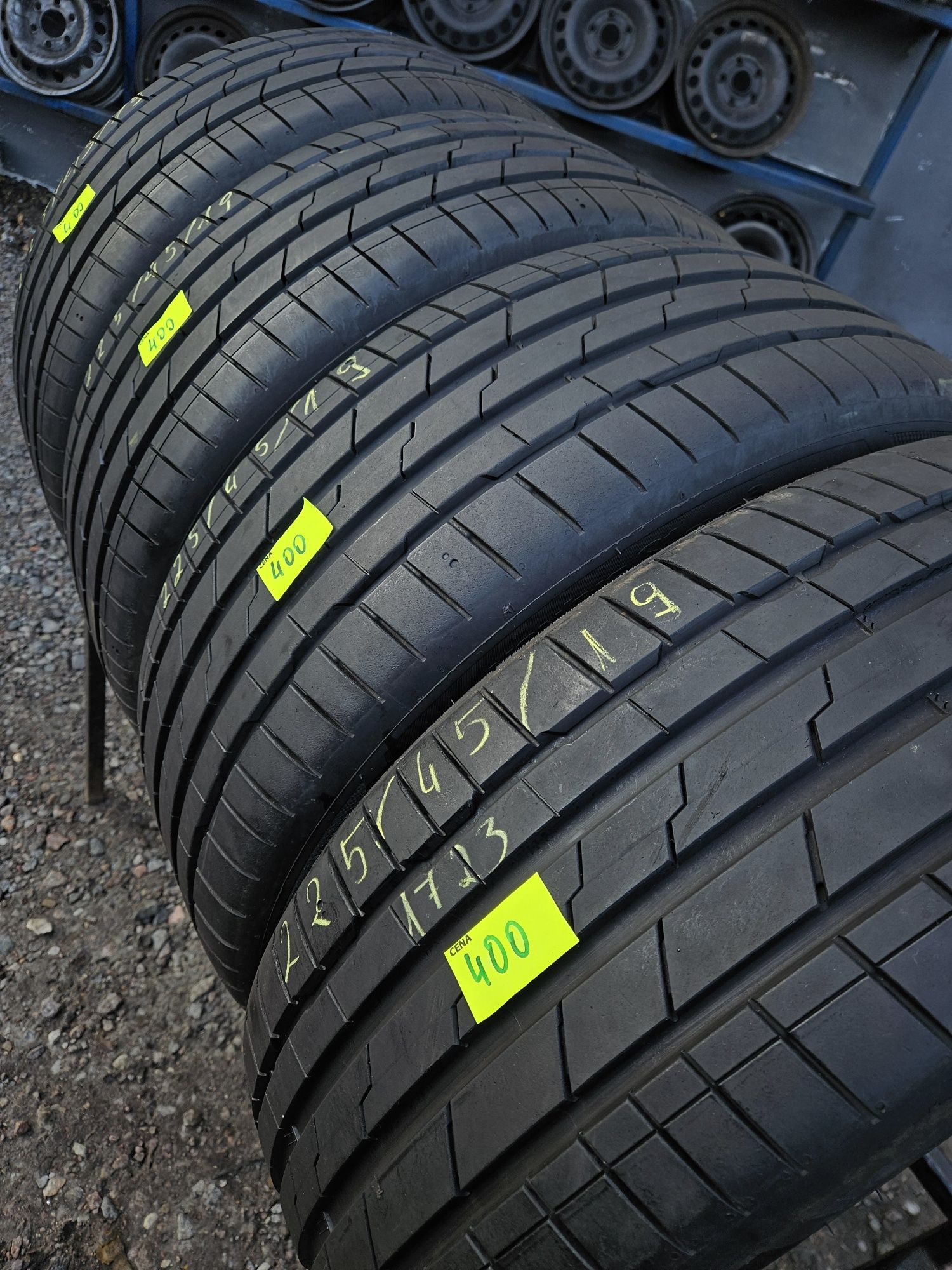 Jak nowe. Opony letnie 225/45/19 Hankook 1723r. Montaż gratis. Wysyłka