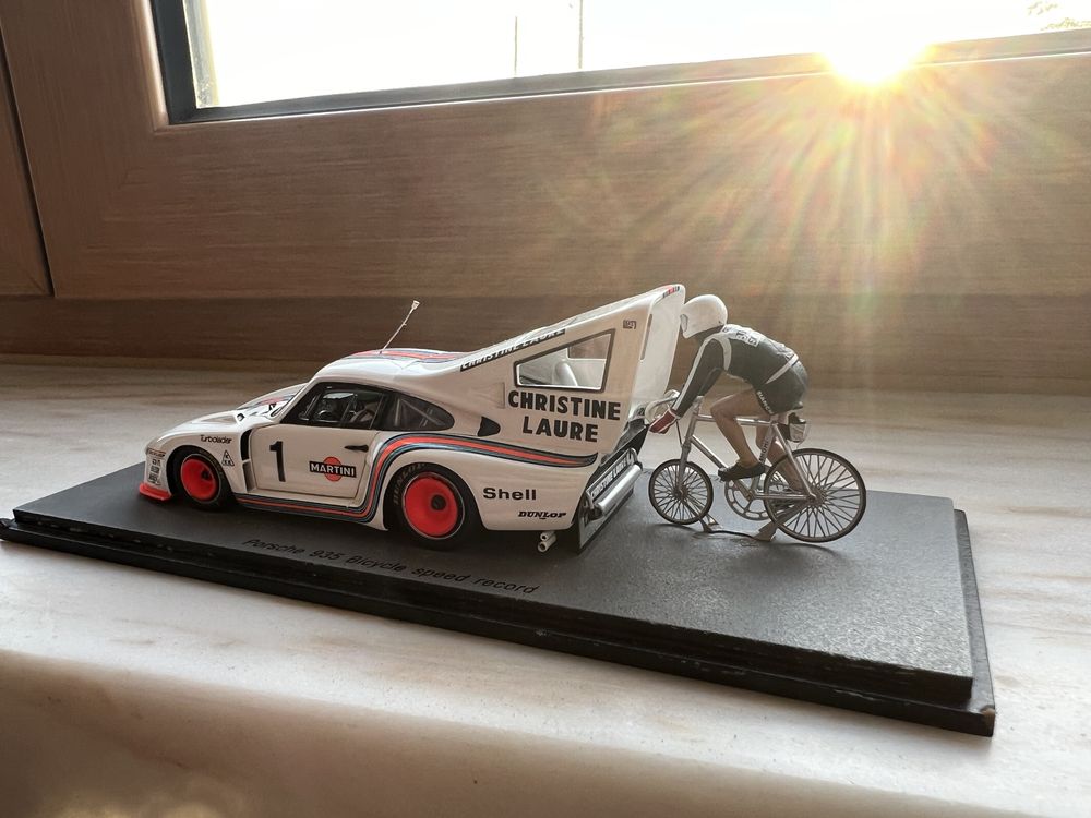 Recorde de velocidade de bicicleta SPARK S1939 Porsche 935 1/43 #NOVO