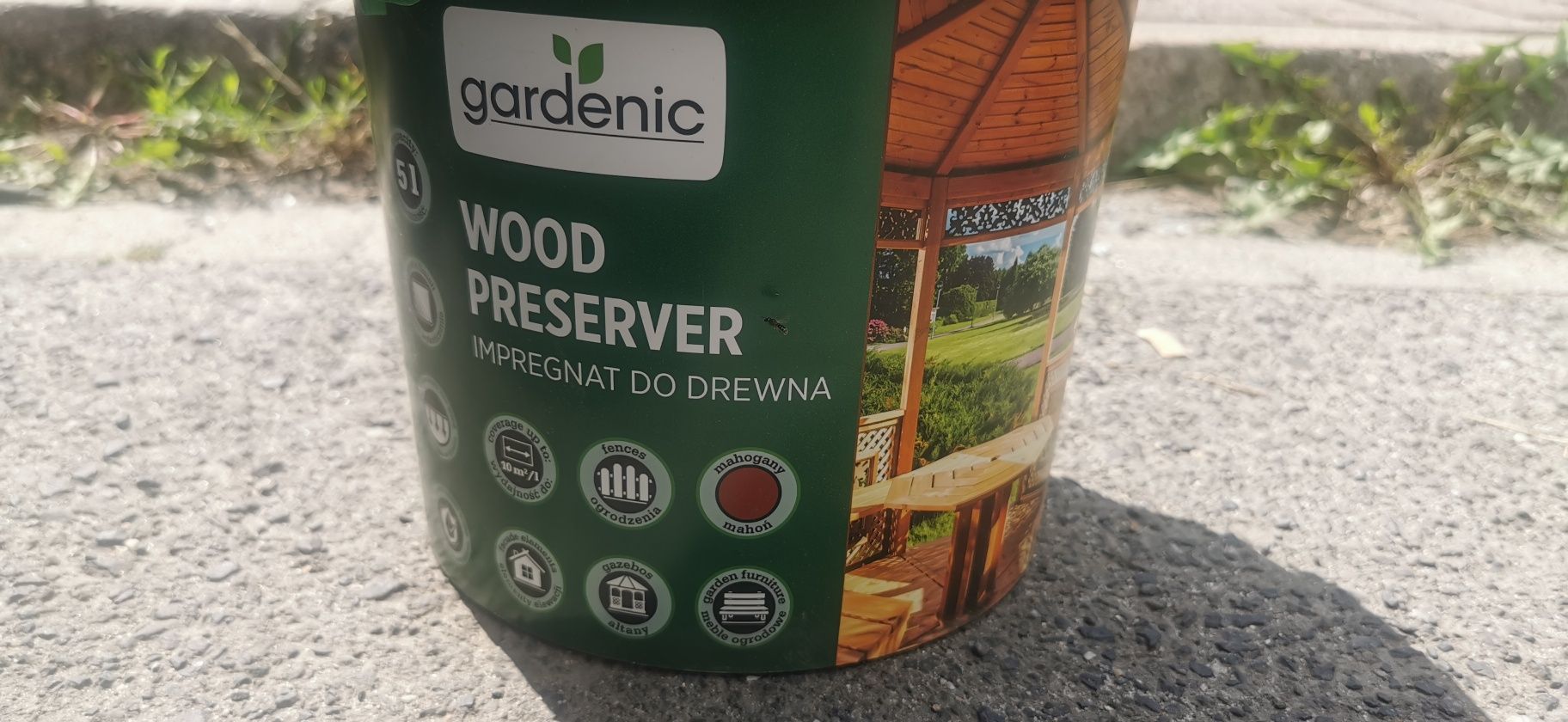 Impregnat do drewna 5l mahoń nowy