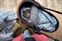 La Millou - Śpiworek "M" do Wózka + poduszka Sleepy Pig Minky