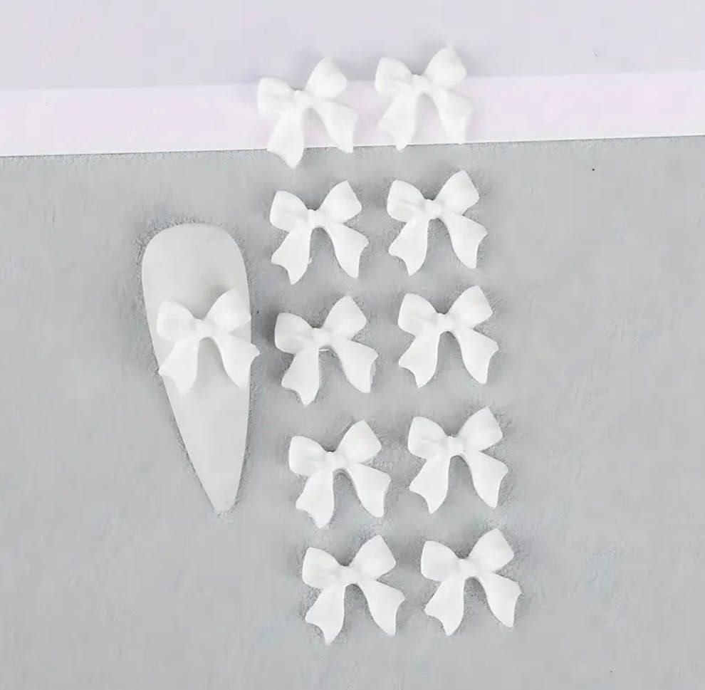 Kokardki na paznokcie 3D Biżuteria 20 sztuk