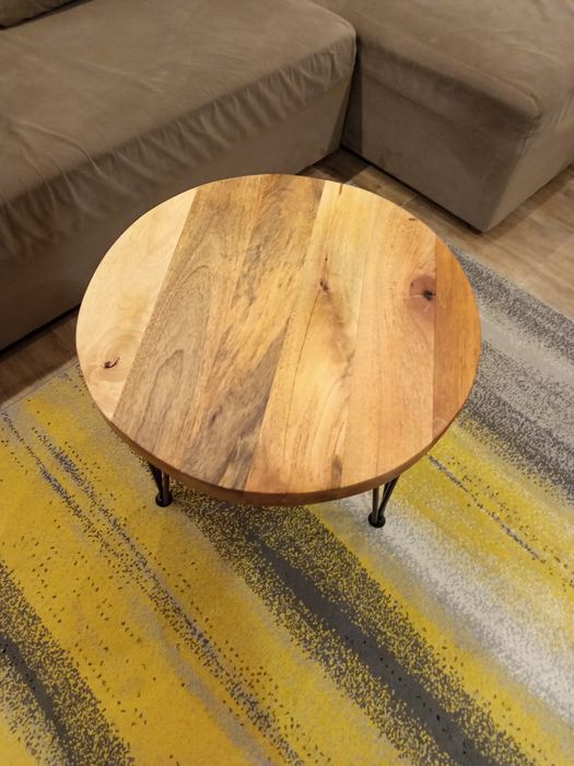 Stolik kawowy z drewna mango - loft,hadmade, industrial