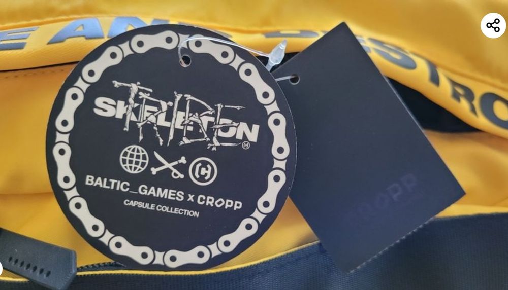 Żółta nerka saszetka Cropp Skeleton - Baltic Games . NOWA