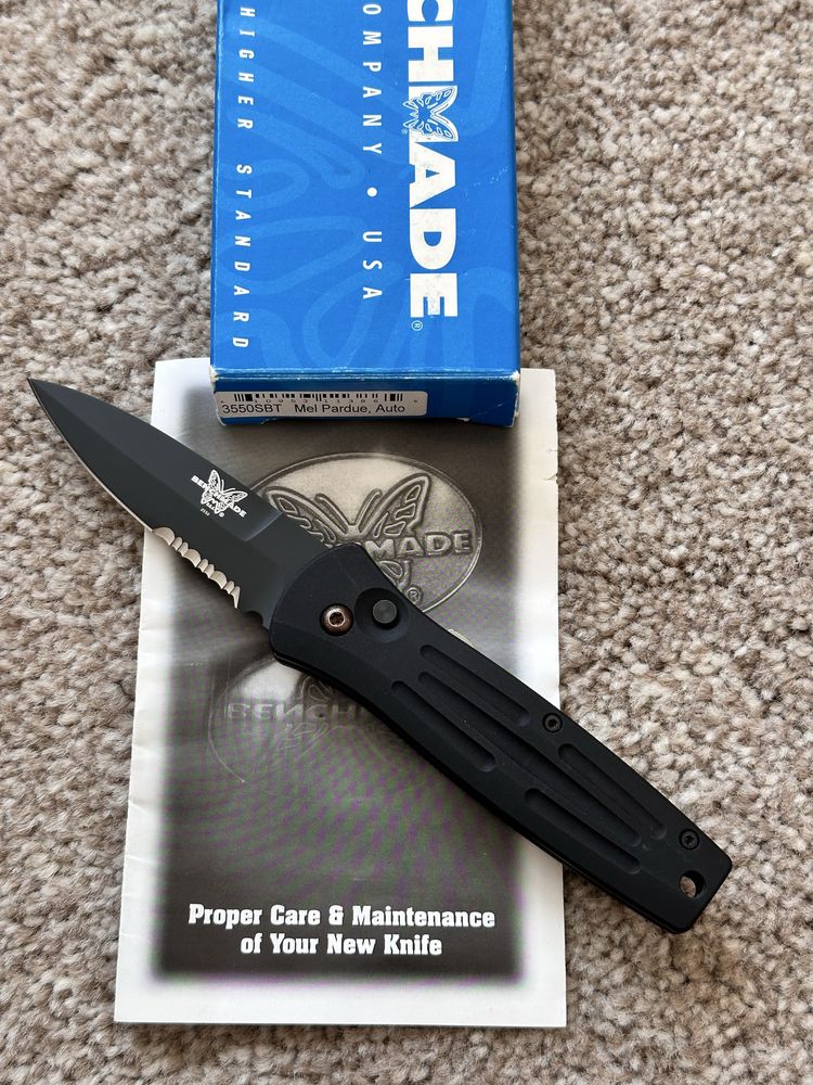 Benchmade 3550SBT Mel Pardue, Auto. Складний ніж. Оригінал!