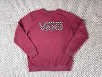 Bluza Vans S XL burgundowa młodzieżowa damska