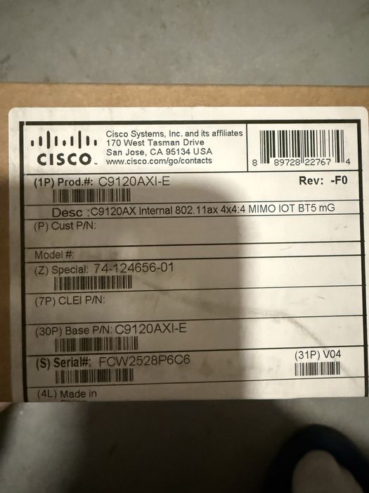 Access Point Cisco Catalyst C9120AXI-E