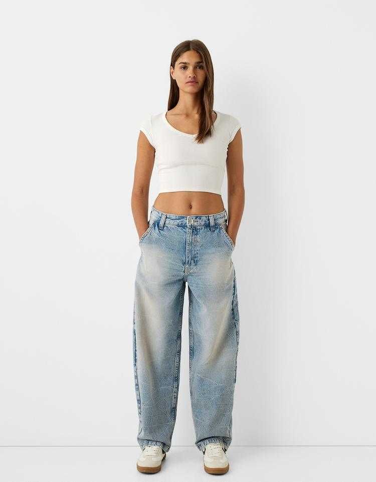 в наличии джинсы скейтер супер багги  Бершка XXS XS S M L XL XXL