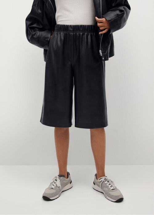 Шорти бермуди шкіряні Mango s