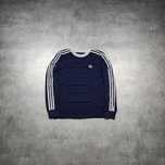 DAMSKA PREMIUM Bluzka Długi Rękaw Adidas California Granatowa Haft