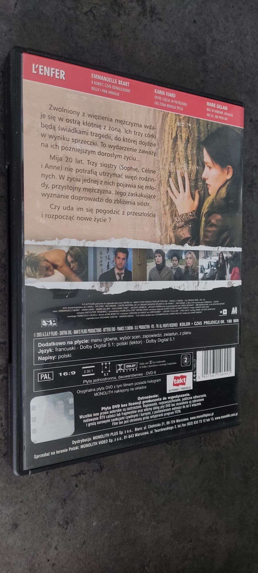 Piekło L'enfer dvd Tjanović Piesiewicz Kieślowski lektor pl Beart