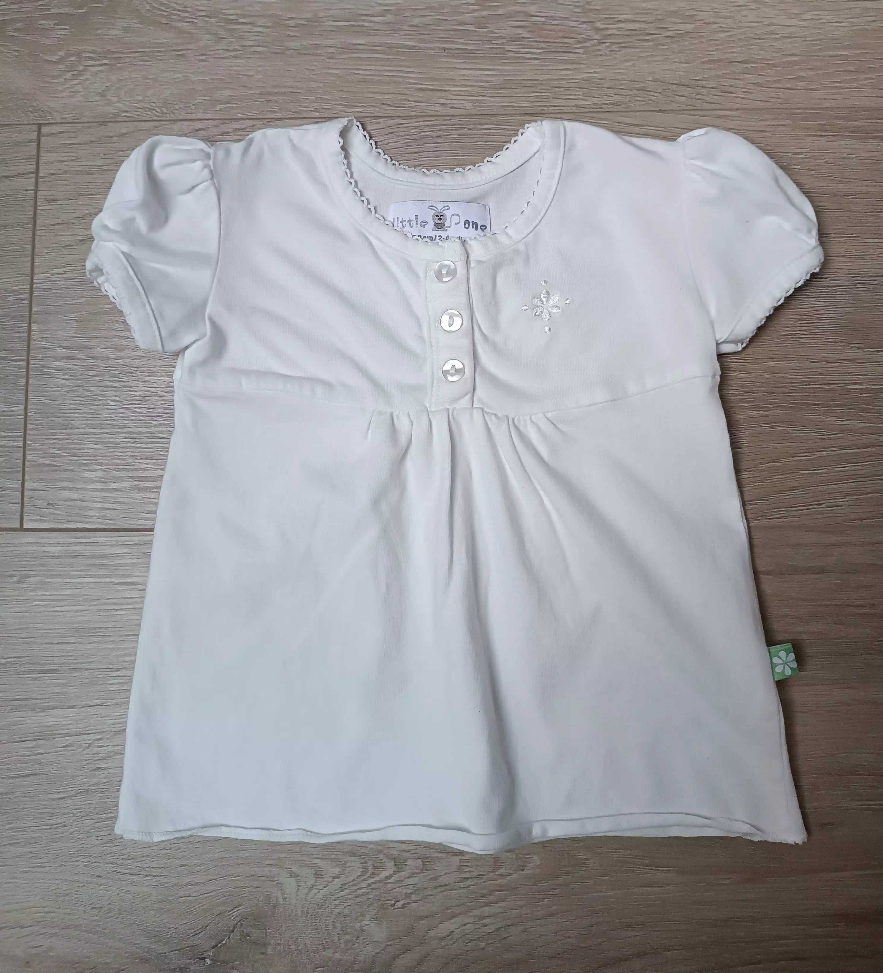 Koszulka krótki rękaw t-shirt bufki 'Little One' 62