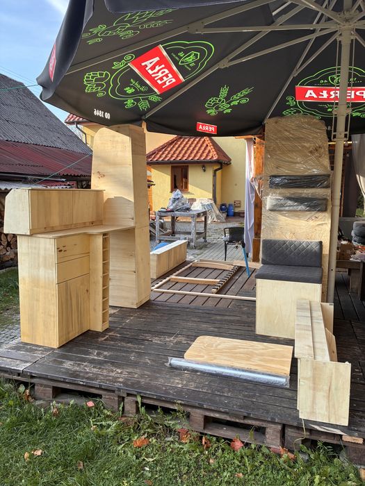 Zabudowa kamperowa do busa l3h2 komplet mebli