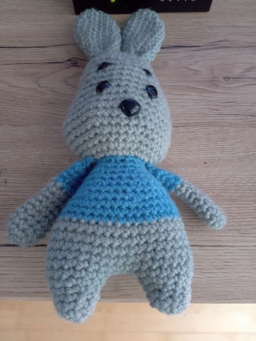 Zajączek króliczek na szydełku